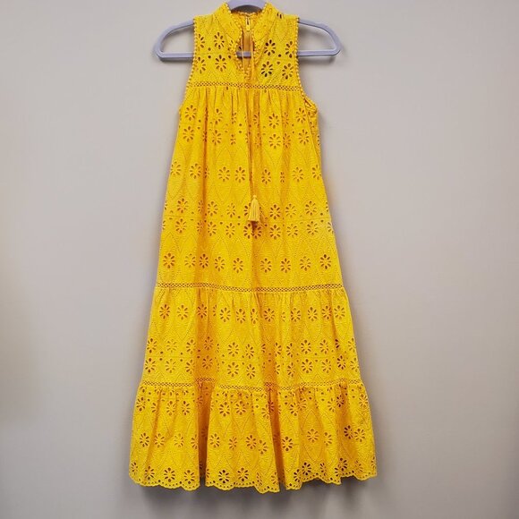 Kate Spade  Yellow Eyelet Patio Dress Sz XXS NWT - Picture 3 of 14